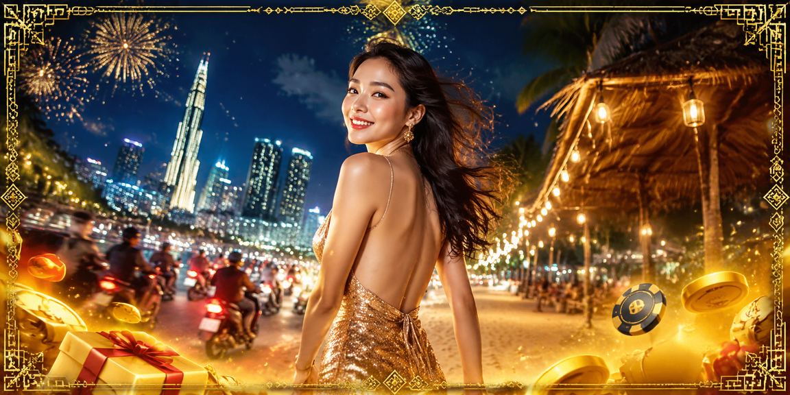 Không khí lễ hội và giải trí casino tại Thành phố Hồ Chí Minh với người dùng ứng dụng di động